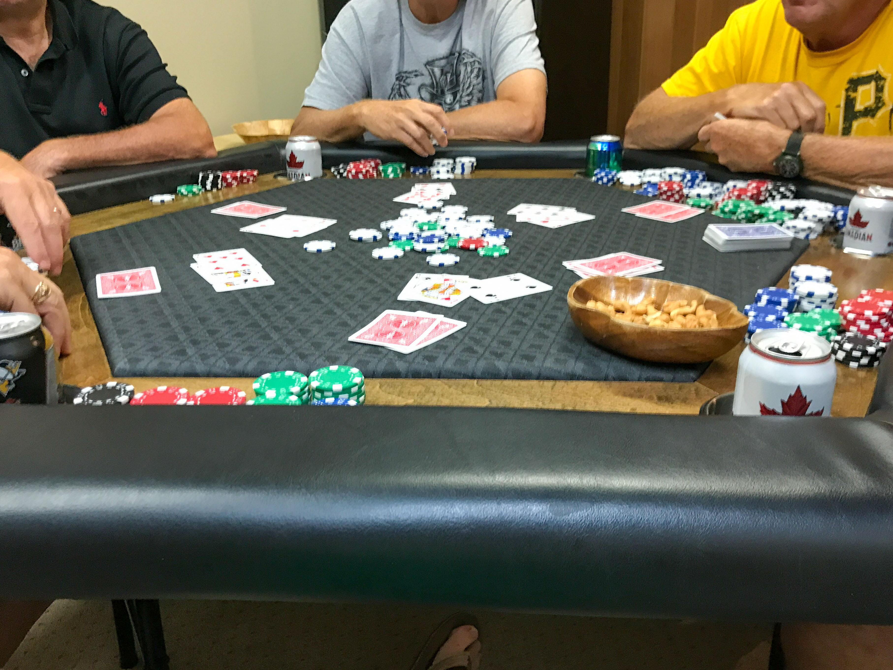 Poker Table Action Shot